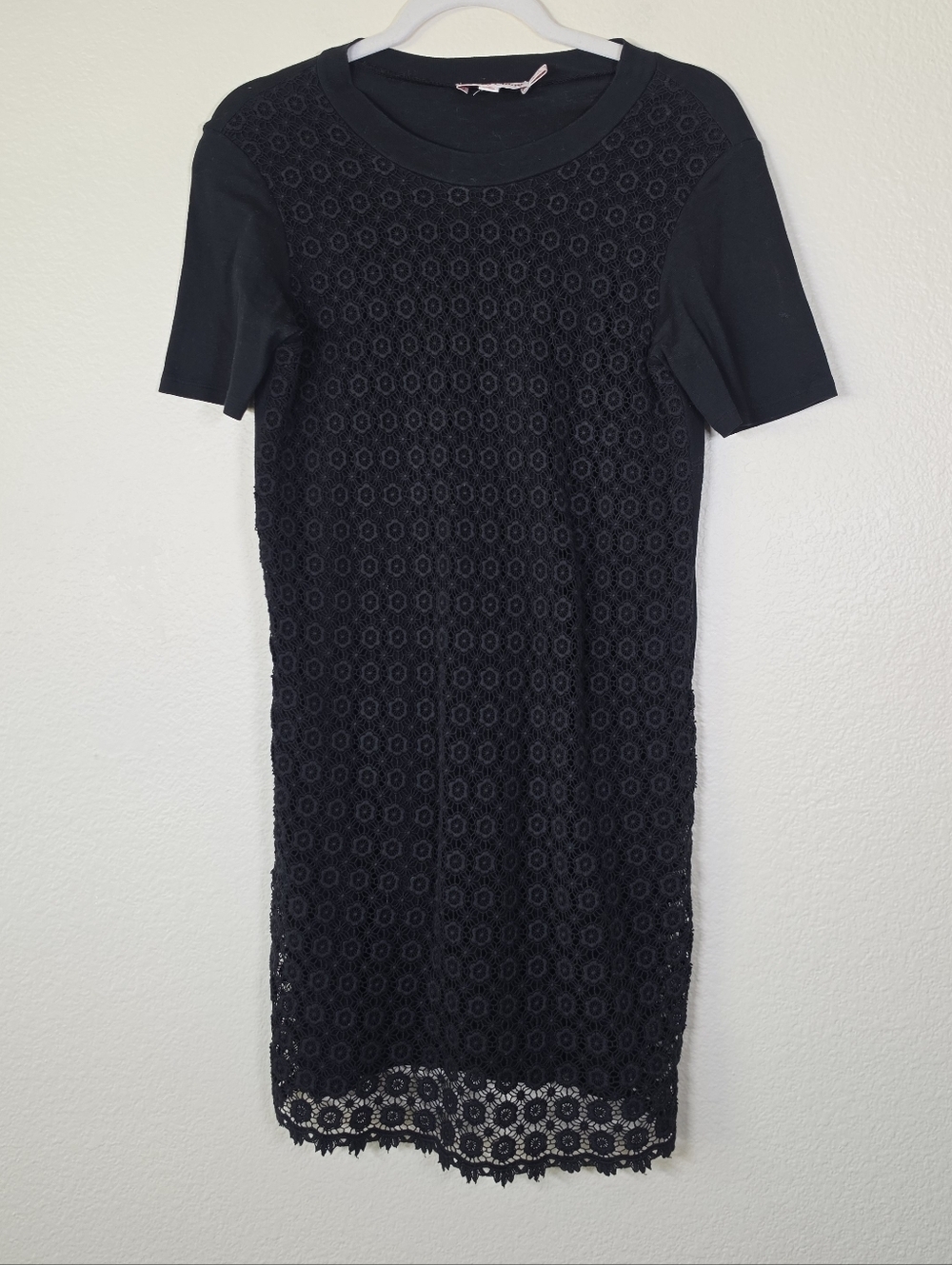 See by Chloé Black Eyelet Mini Dress 6